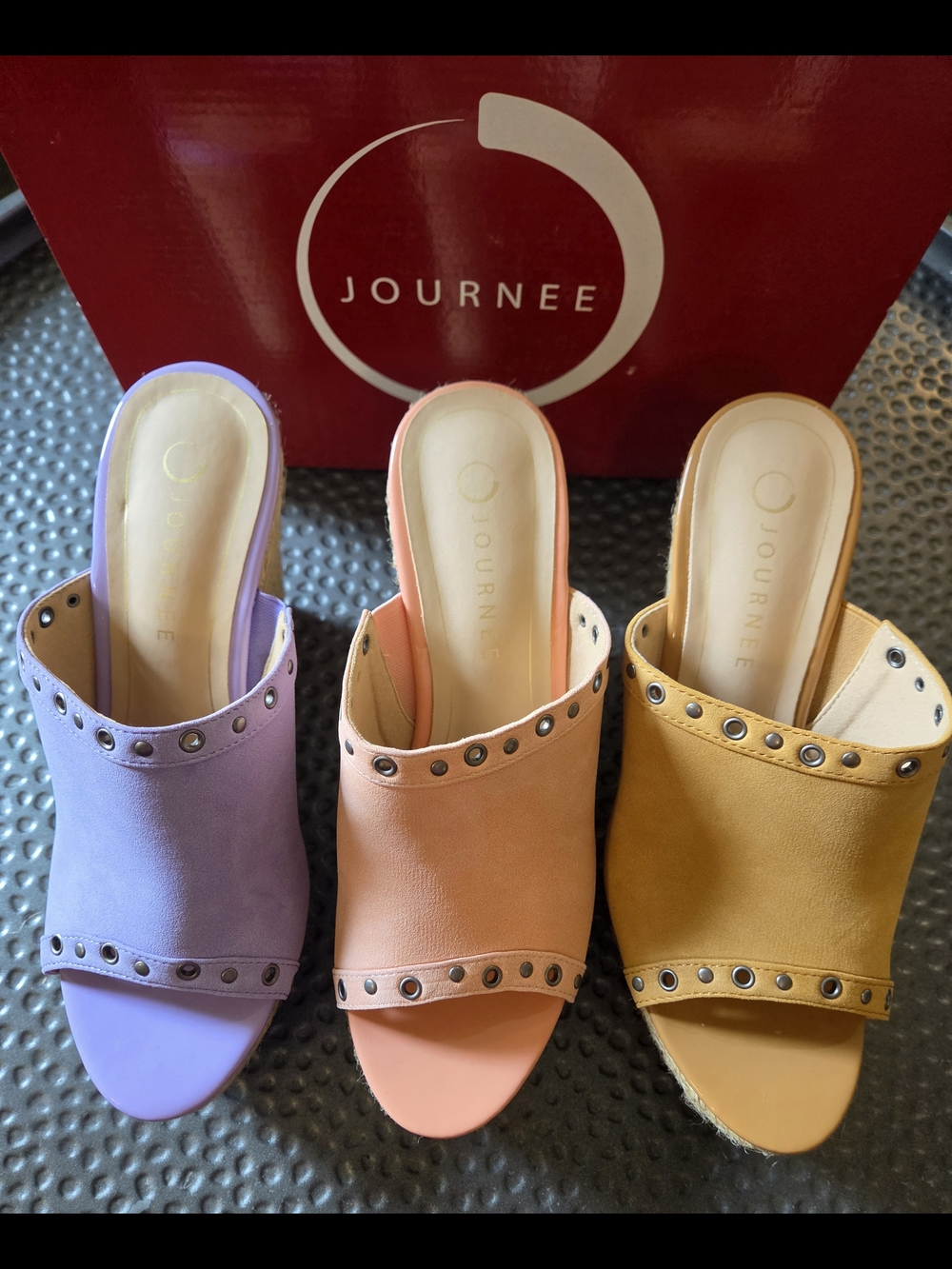 NWB Journee Collection Studded Slide Mules.